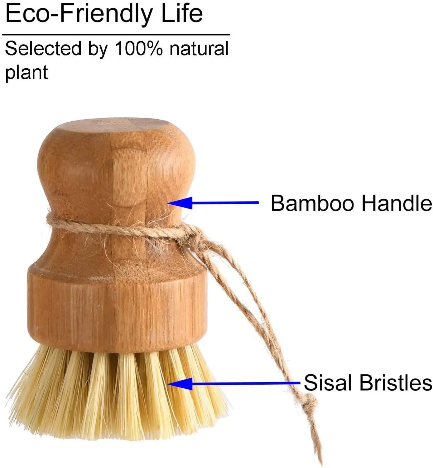 Brosse a vaisselle en bambou.