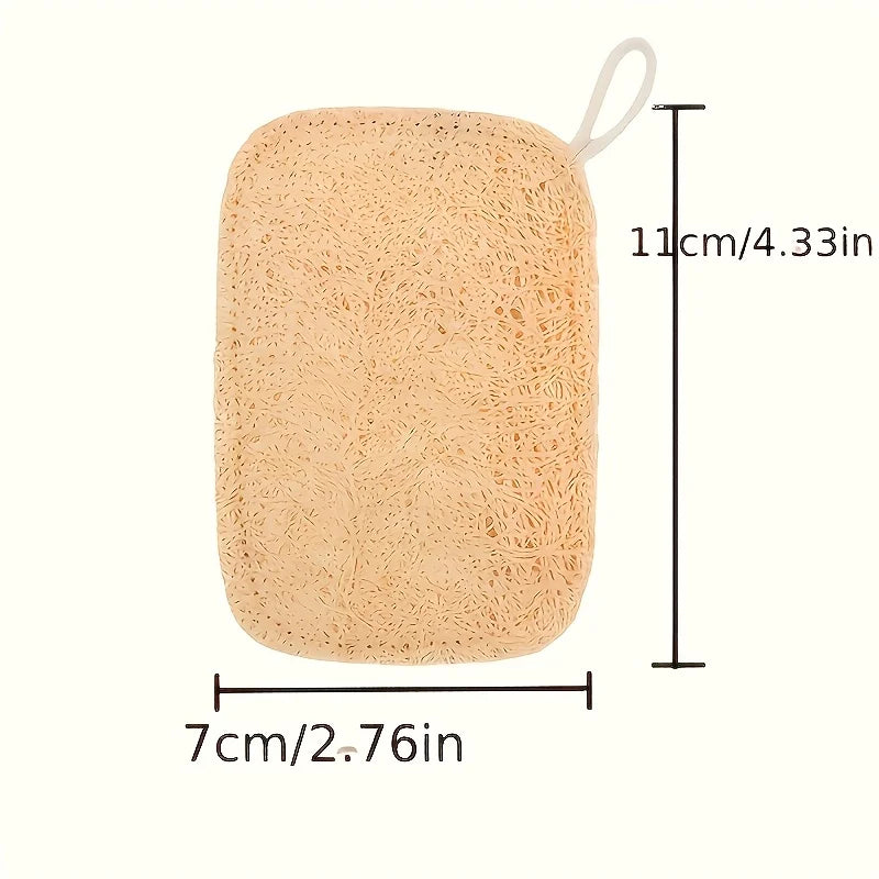Éponges naturelles exfoliantes, 6 PCS